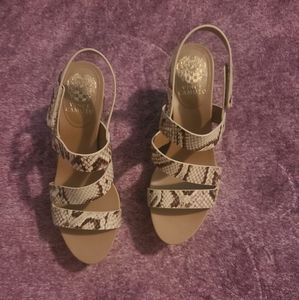 Vince Camuto -Oatmeal Snake Skin Shoe